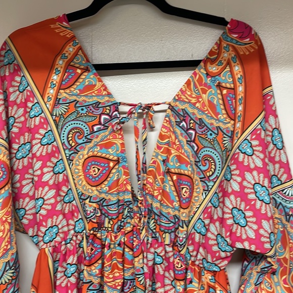 Sundress / coverup Colorful Sz L - Picture 6 of 11